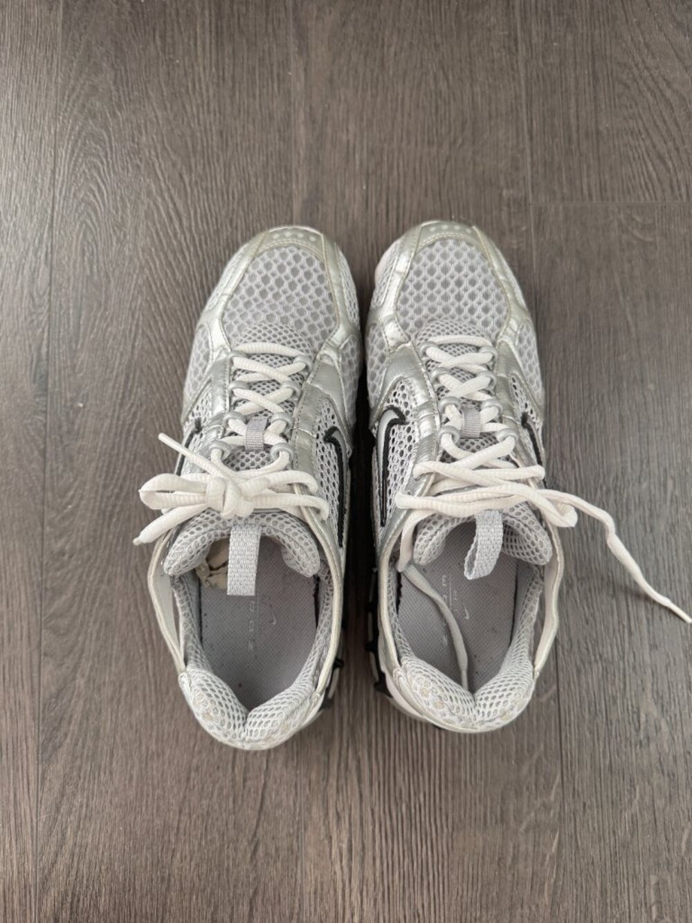 Nike Air Zoom Spiridon Cage 2 Shoes sneakers Gray Silver size 7.5 womens - Picture 2 of 10